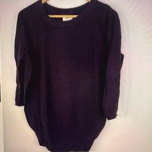 ARITZIA WILFRED Women Purple Silk Cashmere Blend Lightweight Sweater Top Size M